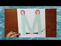 M letter craft for preschoolkindergartenlearn abc for kids  alphabet  letters for toddlers