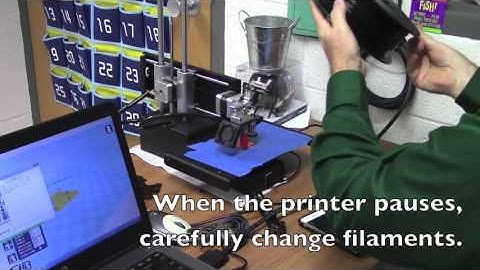 Two Color 3D Printing with Cura and Gcodes