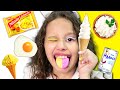 COMENDO TUDO AMARELO E BRANCO POR UM DIA INTEIRO - Valentina Pontes