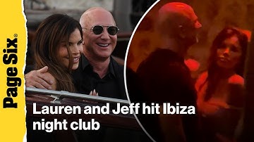 Lauren Sánchez awkwardly dances with stiff Jeff Bezos in Ibiza nightclub