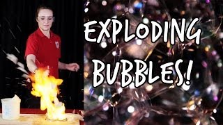 How to set bubbles on fire | We The Curious