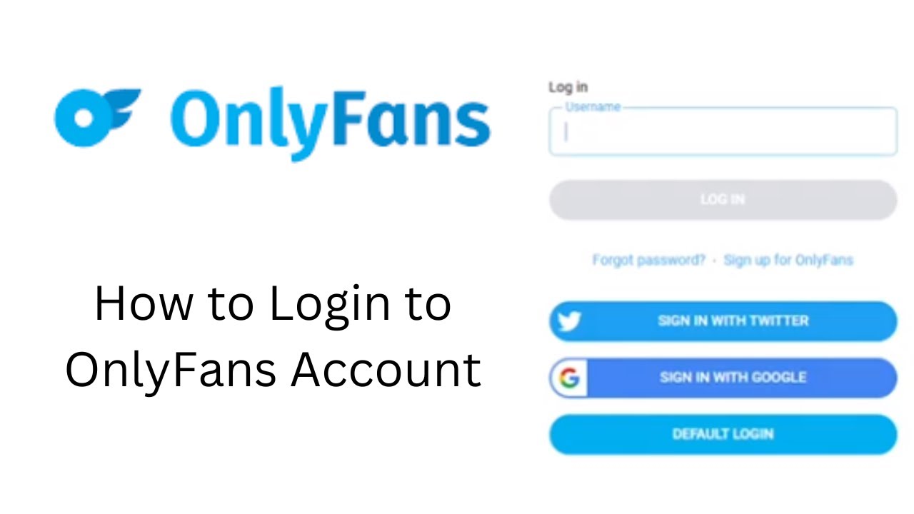 How To Login To OnlyFans Account OnlyFans Sign In Onlyfans Login 