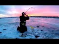 Ice Fishing For EVERYTHING That Bites!