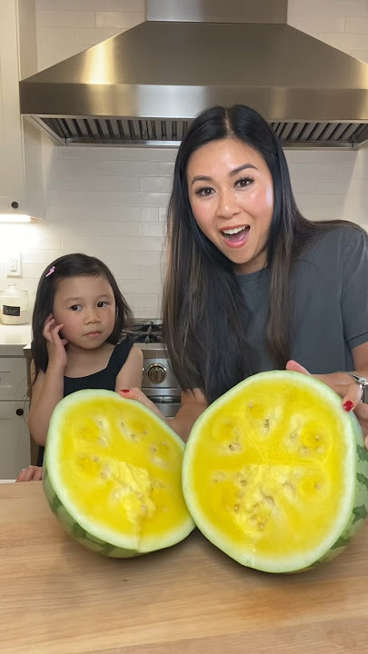 Taste testing Yellow and Orange Watermelon | MyHealthyDish