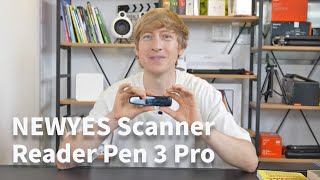 NEWYES Scanner Reader Pen 3 Pro, 16GB Collins Dictionary Scanner Pen for Dyslexia