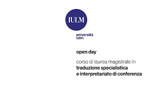 Open Day Magistrali - Traduzione specialistica e interpretariato di conferenza screenshot 5