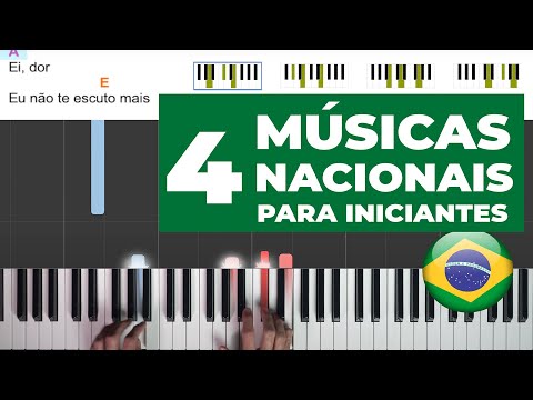 4 músicas BRASILEIRAS que são PERFEITAS para iniciantes 