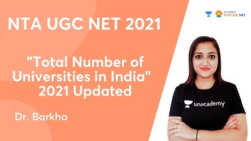"Total Number of Universities in India” | 2021 Updated | NTA UGC NET | Barkha Gupta #shorts