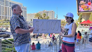 I Gave A Subscriber $1000 To Gamble In Las Vegas!