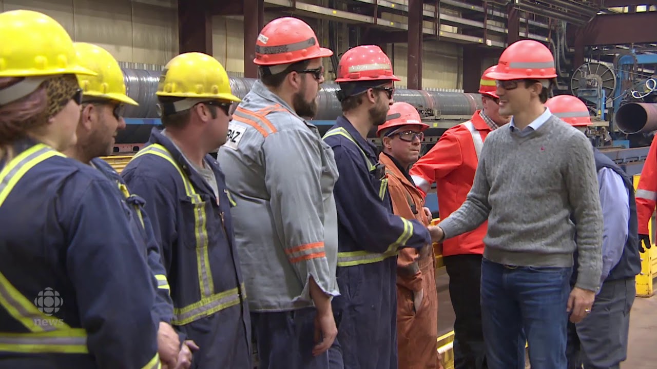 Trudeau visits Regina to meet with steelworkers on Canada Day