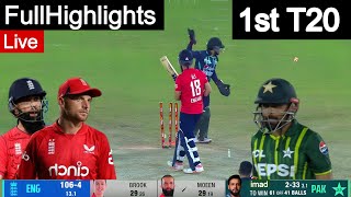 Pakistan Vs England 1st T20 Match Full Highlights 2024 PAK vs ENG 1st T20 Highlights Today