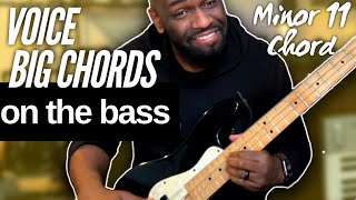 How to Play Minor 11 Chord on Bass | 3 different Voicings