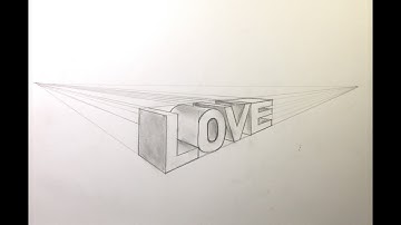 How To Draw Letters in 2 Point Perspective