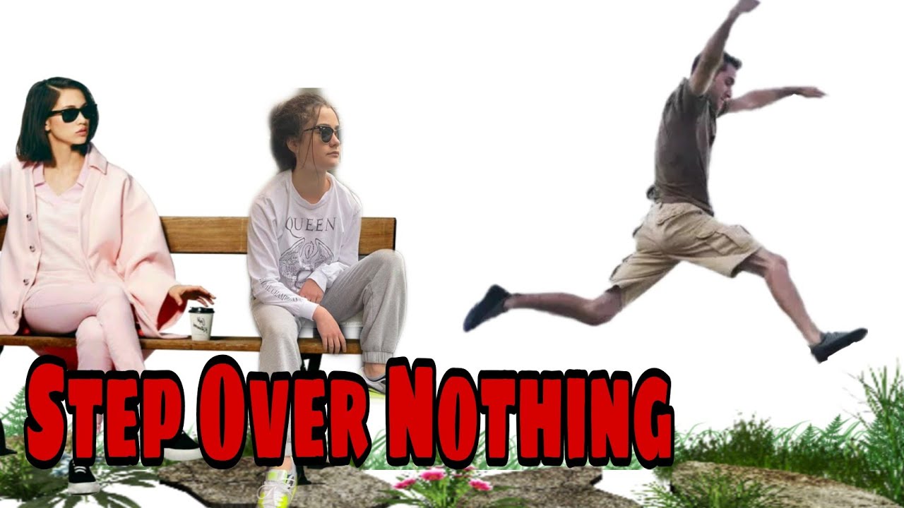 Stepping over. Stepping over