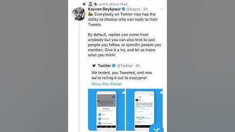 How to choose WHO CAN REPLY to your TWEETS?