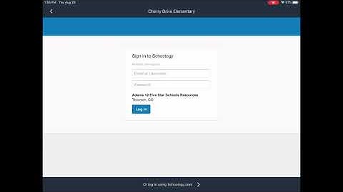 How to login to Schoology on your iPad
