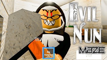 Evil Nun Maze - Full Gameplay | Roblox Mod