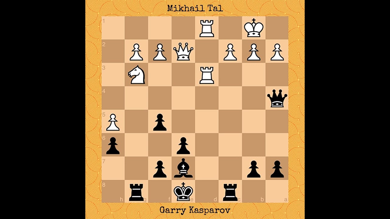 Mikhail Tal vs Garry Kasparov, 1980 #chess #chessgame 