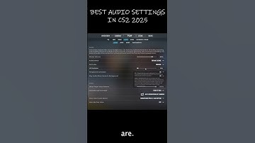 The BEST AUDIO SETTINGS for CS2 in 2025 - YouTube Short
