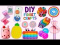 12 DIY EASY FIDGET IDEAS - Squishy - Paper Infinity Cube - Pop It and more... #fidgettoys
