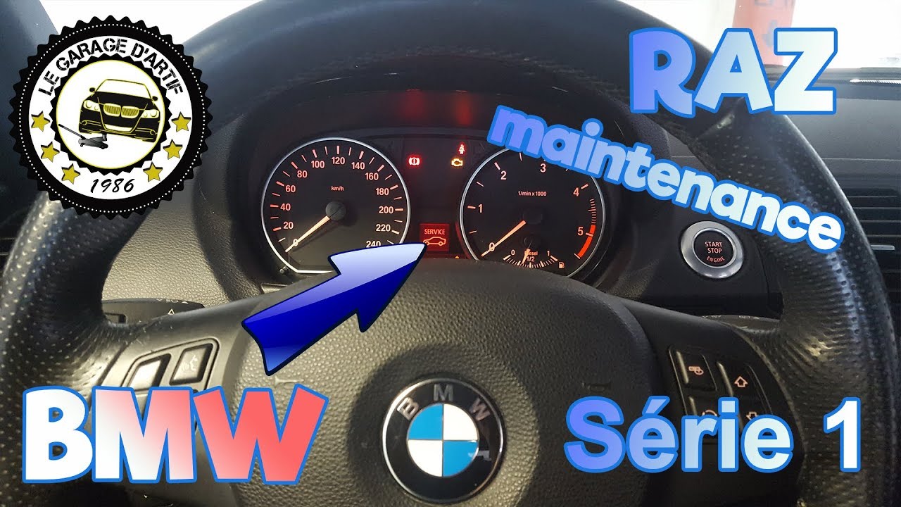 COMMENT REMETTRE À 0 UN INDICATEUR DE MAINTENANCE 👠SUR BMW SÉRIE 1 118D 💄?