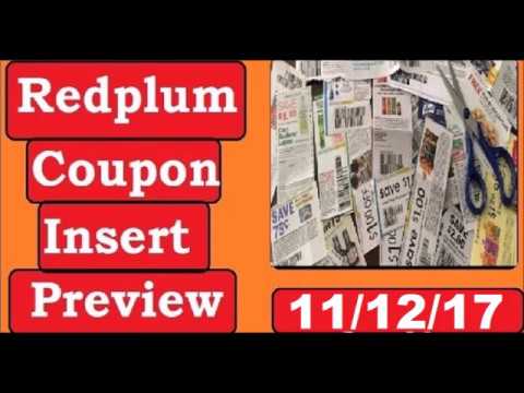 Redplum Coupon Insert Preview- 11/12/17