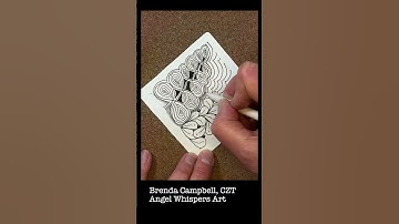 Mindful Monday 67. Draw along with me and create this tile using the Zentangle® Method. #zentangle