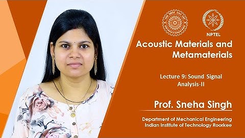 Lecture 9: Sound Signal Analysis-II