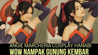 Bikin Mata Melongo!! Postingan Baru Angie Marcheria Cosplay Karakter Hanabi Mobile Legend !!