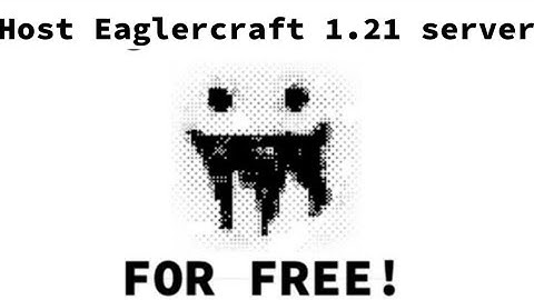 How to make a FREE eaglercraft 1.21 server in 5 minutes!