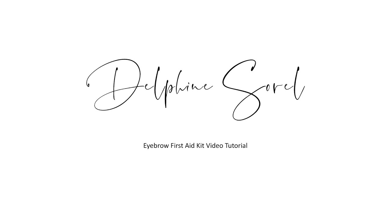 Eyebrows First Aid Kit Tutorial YouTube