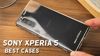 Black Carbon Fibre Style Case for Sony Xperia 5 III