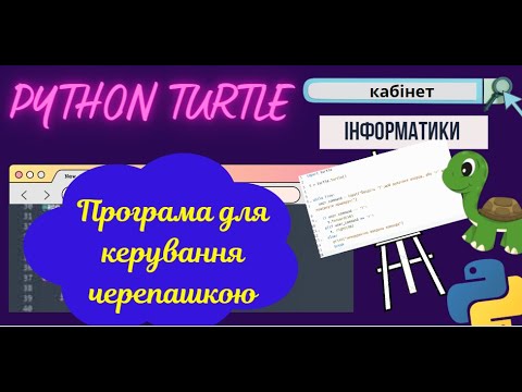 Python Turtle Програма з умовним оператором для керування черепашкою ...