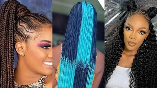 2024 Trendy Braiding Hairstyles 🔥💯/ Beautiful Cornrows Ideas Compilation For African women