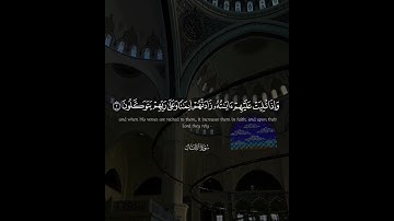 إنما المؤمنون الذين إذا ذكر الله وجلت قلوبهم، سورة الأنفال، الشيخ أحمد بن طالب، قرآن ٣٠ ثانية