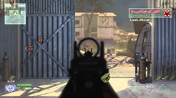 MW2 HD GB 1v1 Singles Match Gameplay/Commentary - SnD on Scrapyard