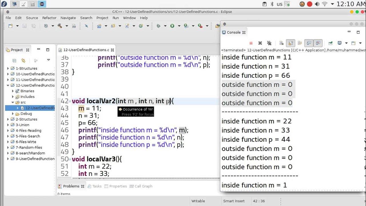 73 C User Defined Functions - YouTube