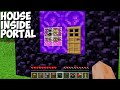 This IS SMALLEST HOUSE INSIDE NETHER PORTAL in Minecraft ! SUPER SECRET HOUSE !