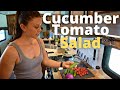 Cucumber tomato salad  healthy rv living recipe 6