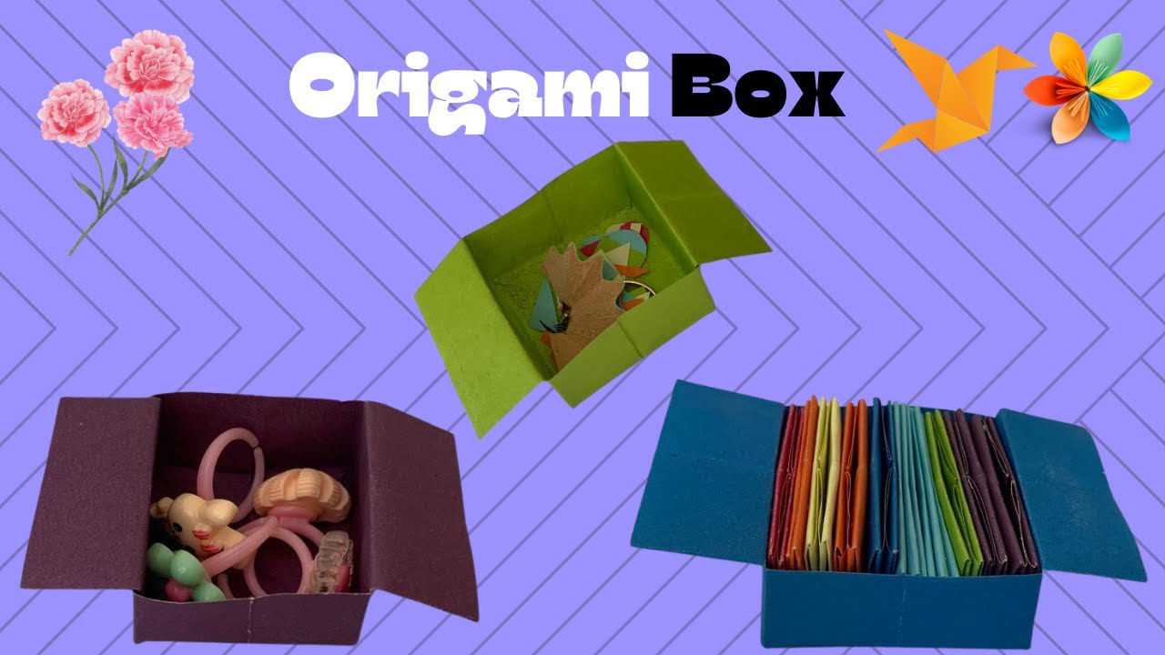 How to Make a Paper Box | Origami Box Tutorial - YouTube
