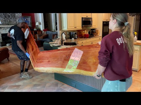 Building a custom bar top for my home bar; exotic woods and deep pour  epoxy. : r/woodworking