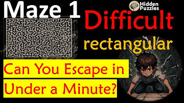 Difficult rectangular mazes Maze 1