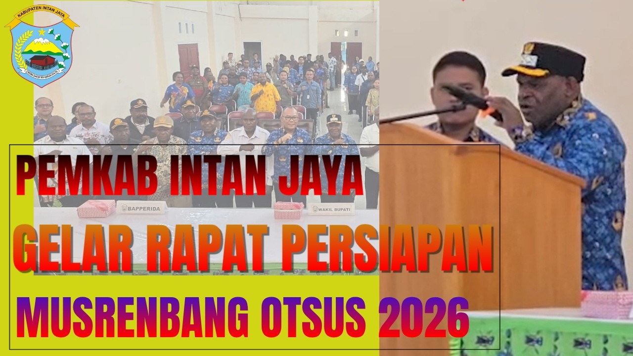 Pemkab Intan Jaya Gelar Rapat Persiapan Musrenbang Otsus 2026