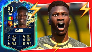 TOTS SARR REVIEW 90 TOTS SARR PLAYER REVIEW - FIFA 21 ULTIMATE TEAM