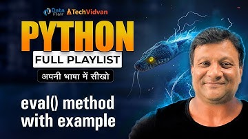 eval method in Python | Use of eval() Function in Hindi | How to Read Expression in Python