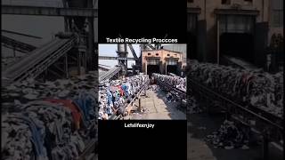 how textile recycle work | textile manufacturing | Clothe manufacturing #textile #clothing #trending