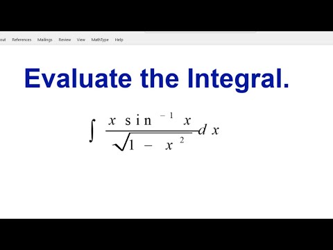 Integral of (xsin^-1(x))/sqrt(1