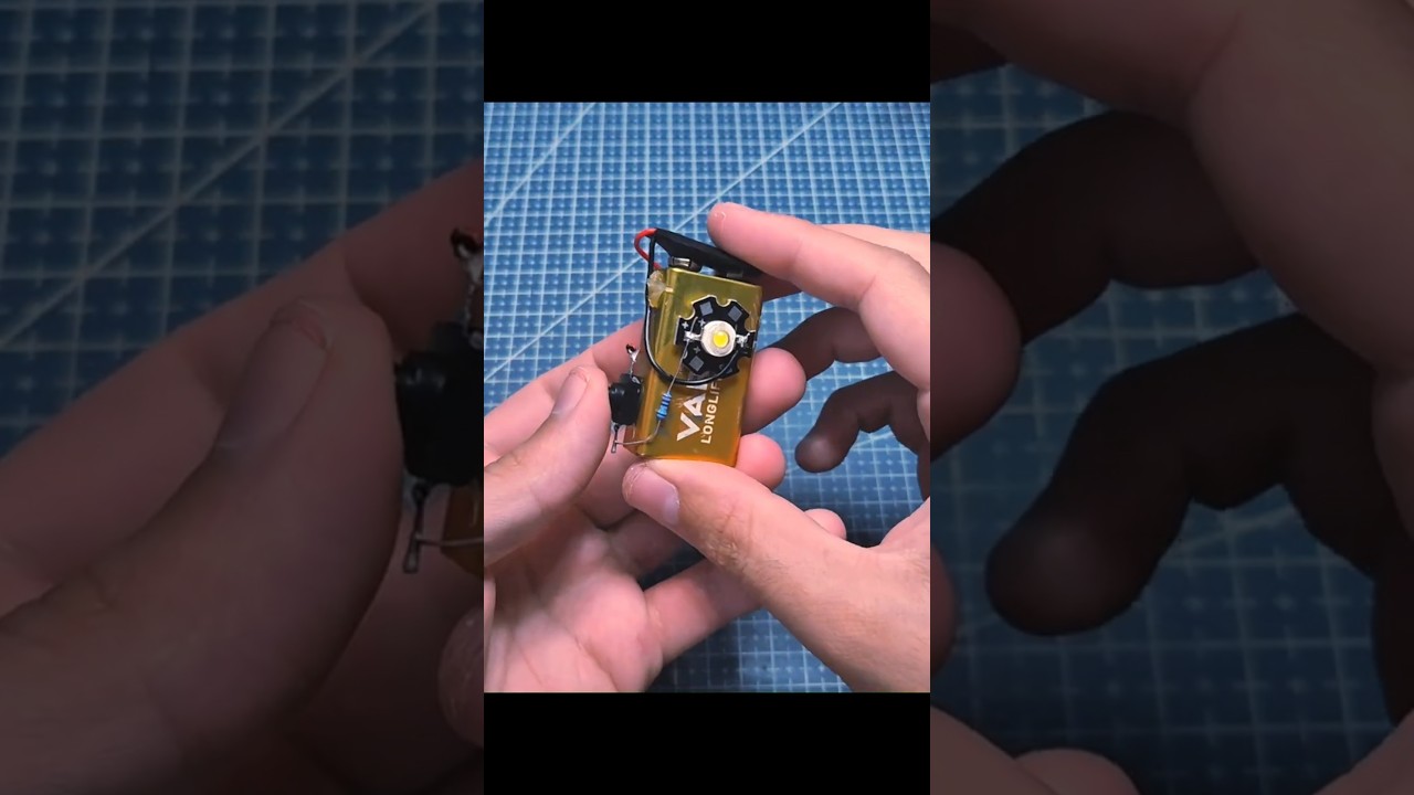 DIY 9V Emergency LED Light 🔦 Simple Life Hack