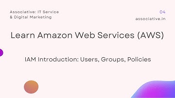 IAM Introduction Users, Groups, Policies