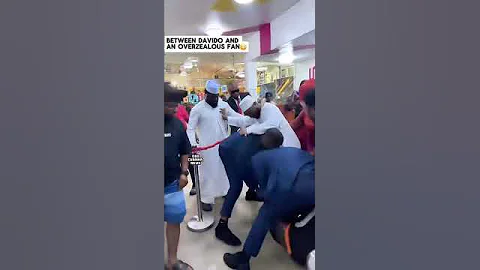 Davido fans almost fall him down
